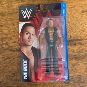 WWE The Rock Action Figure in Black Vest and Pants New 2021